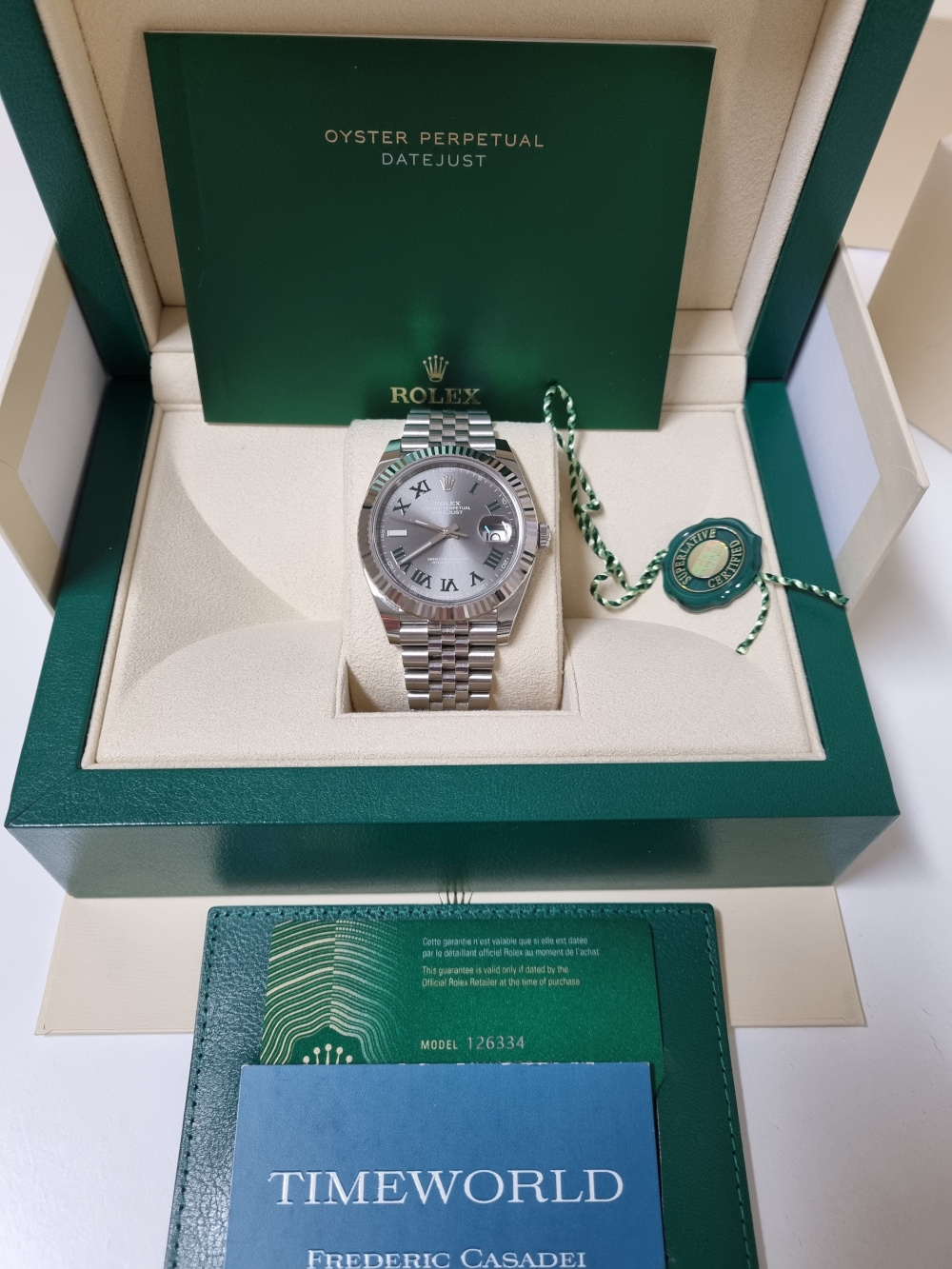 Rolex Datejust 41mm Jubile Wimbledon 126334 Timeworld
