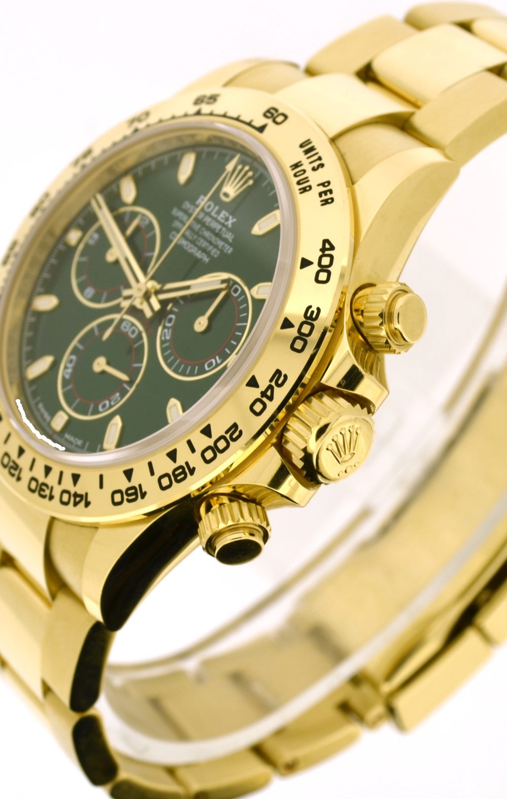 Rolex Daytona yellow gold 116508 green 