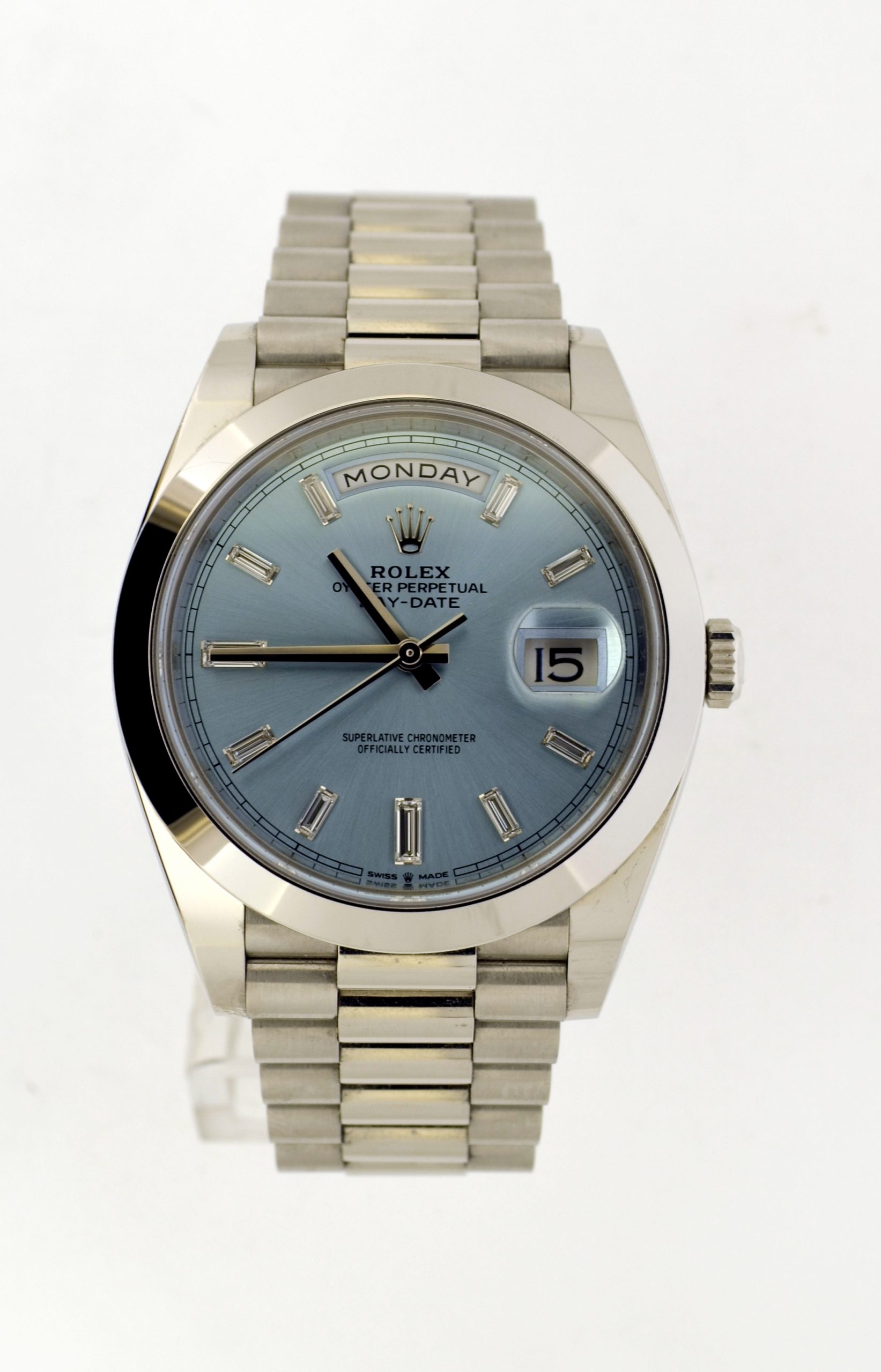Rolex Day-Date Platinum Baguette 228206 