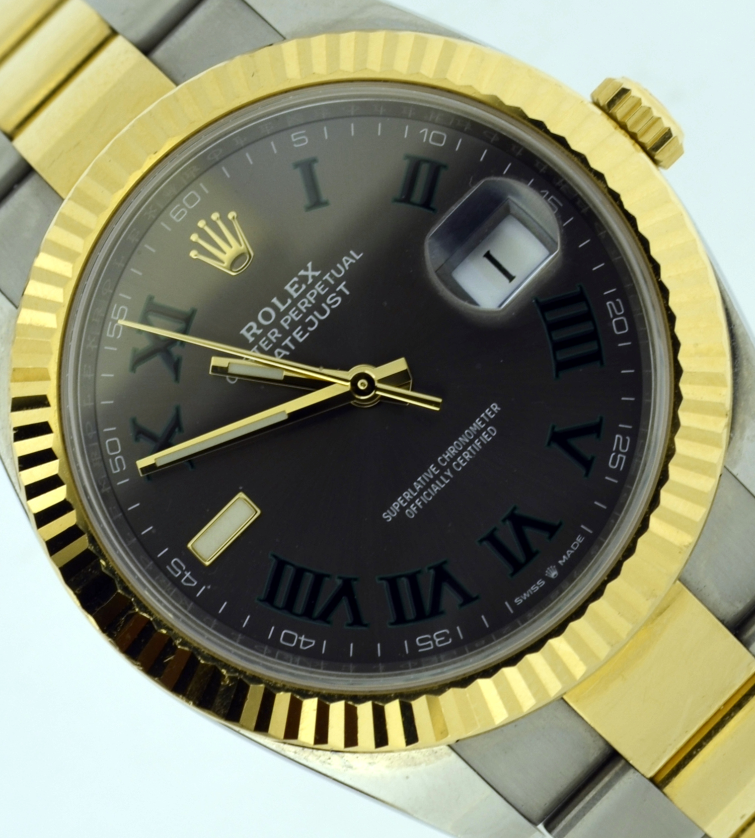 Rolex Datejust 41mm Steel And Gold Wimbledon 126333 Timeworld