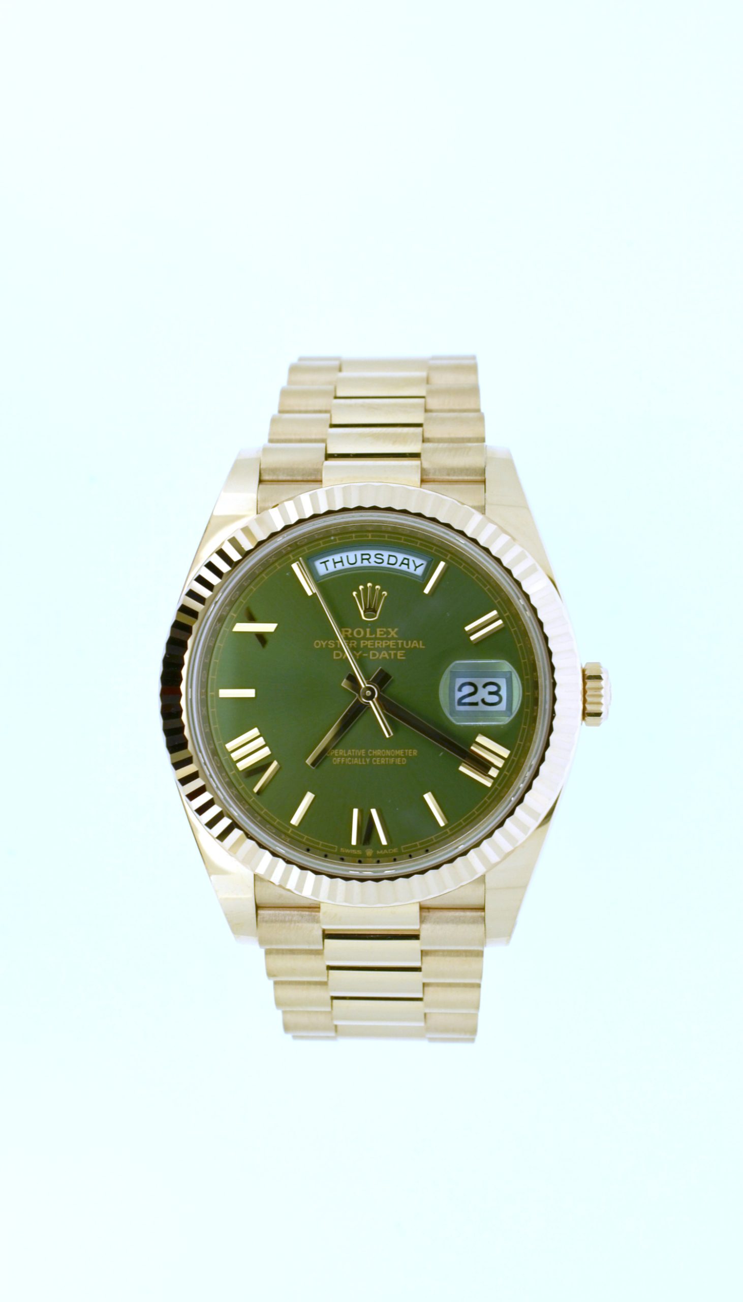 Day date hotsell green dial