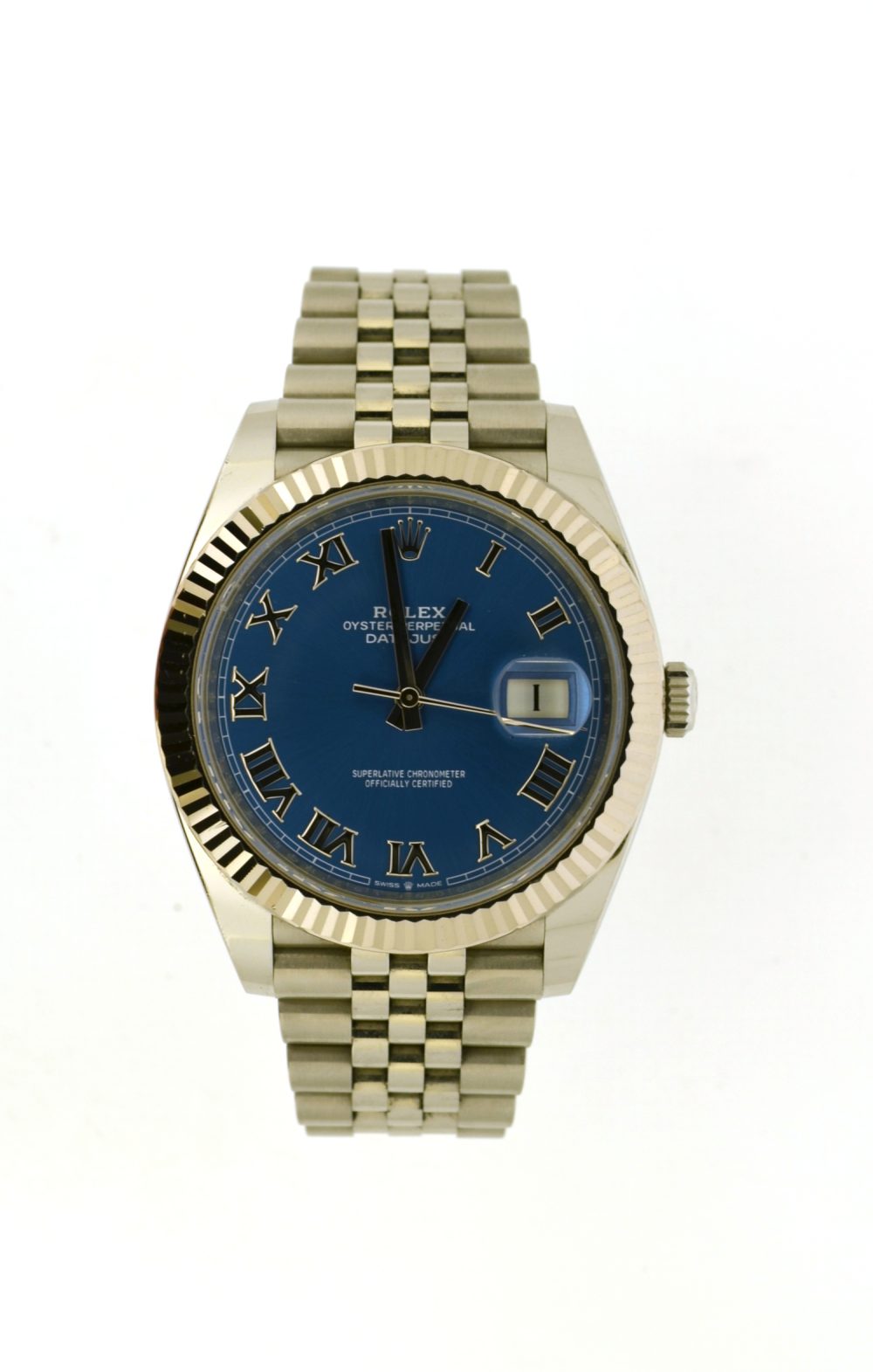 Rolex Datejust 41mm azzuro blue dial 126334