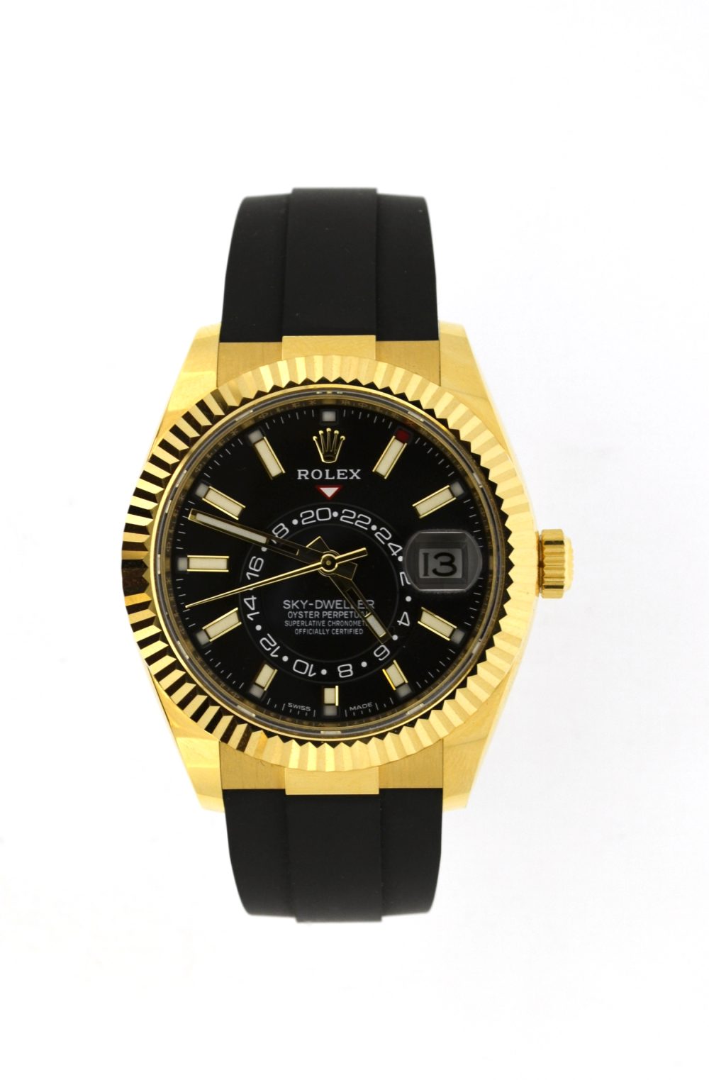 Rolex Skydweller Oysterflex yellow gold 326238