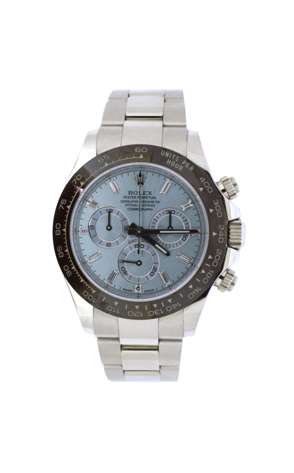 Rolex Cosmograph Daytona Platinum Baguettes 116506