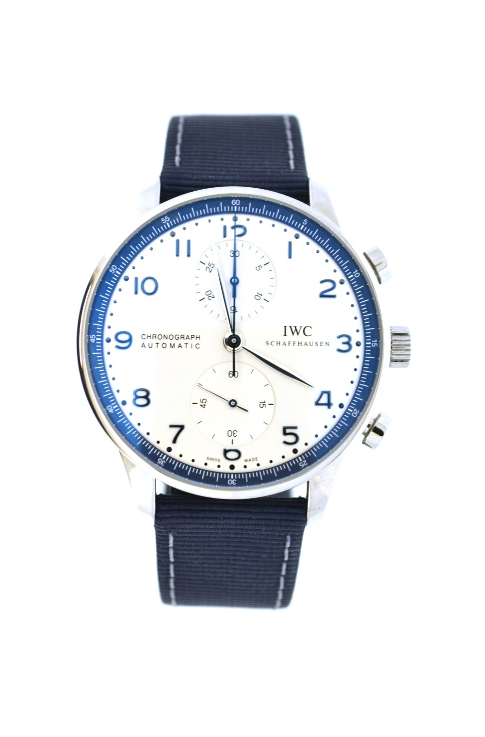 IWC Portugieser chronograph Bucherer Blue edition IW371492