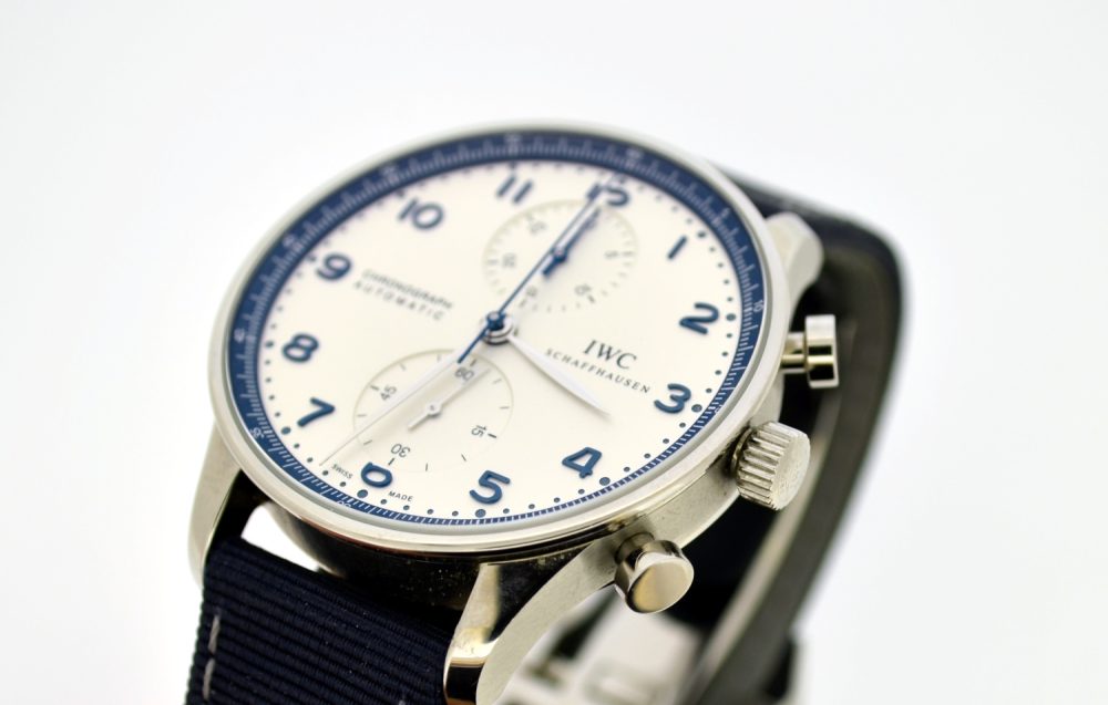IWC Portugieser chronograph Bucherer Blue edition IW371492 - Image 2