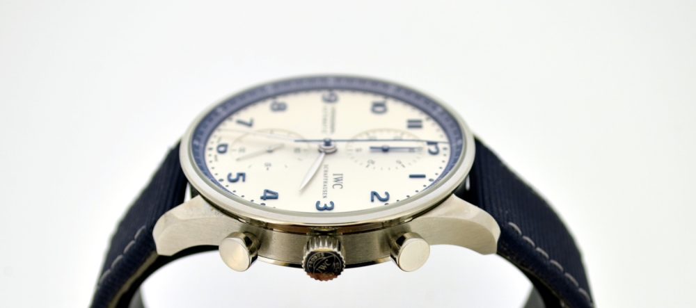 IWC Portugieser chronograph Bucherer Blue edition IW371492 - Image 4