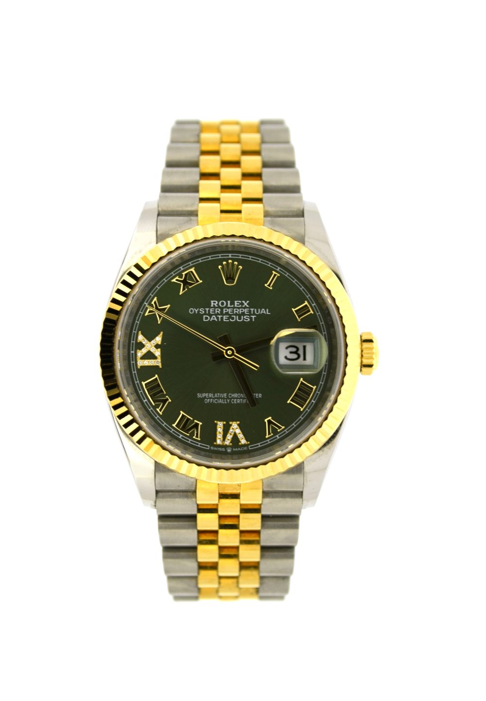 Rolex Datejust 36mm olive dial 126233