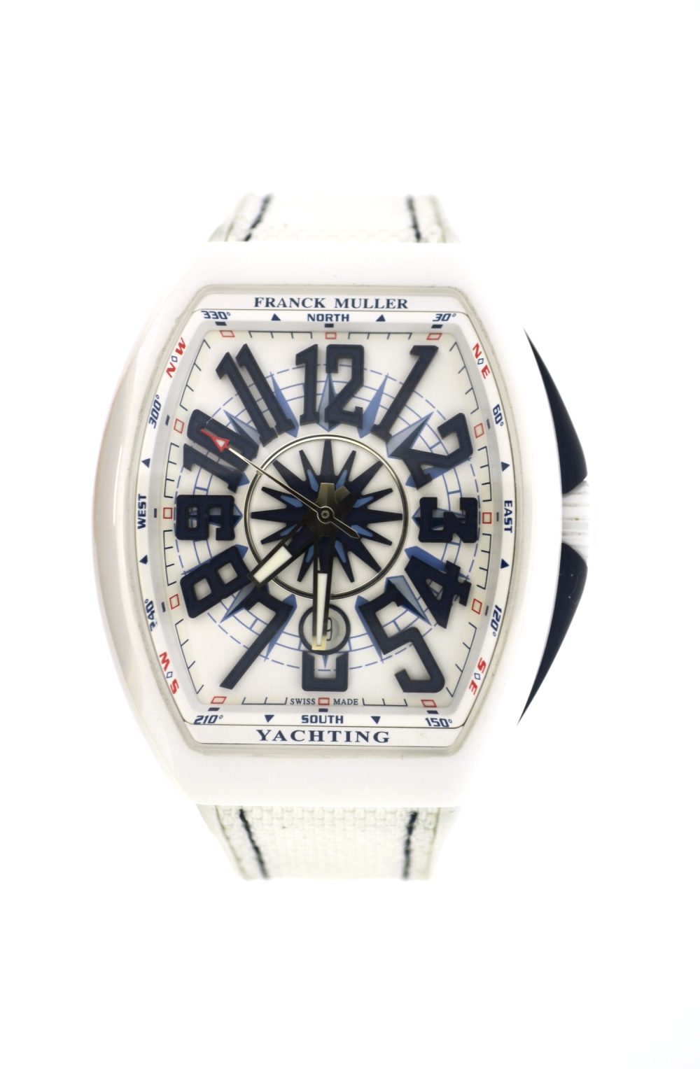 Franck Müller Vanguard Yachting V 45 SC DT white ceramic