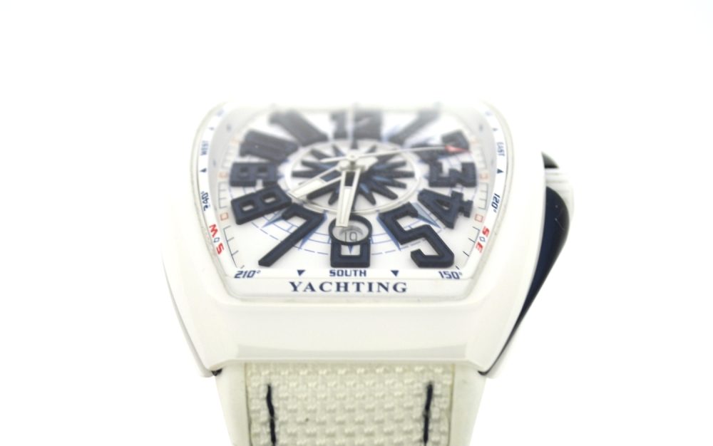 Franck Müller Vanguard Yachting V 45 SC DT white ceramic - Image 3