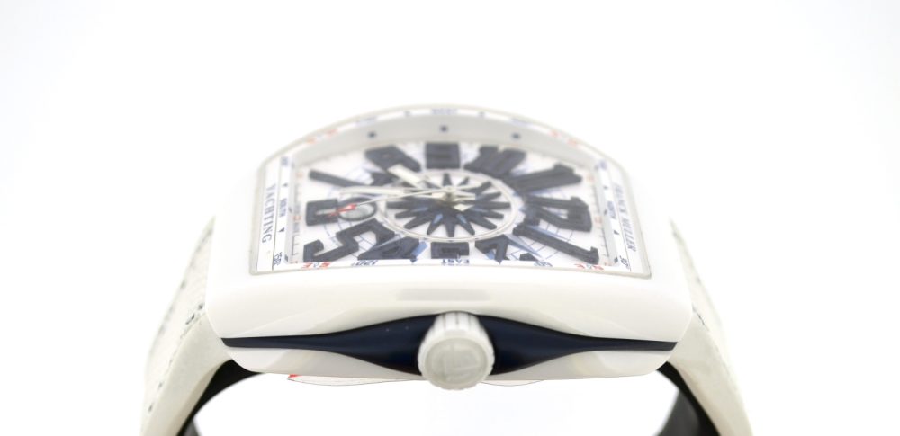 Franck Müller Vanguard Yachting V 45 SC DT white ceramic - Image 4